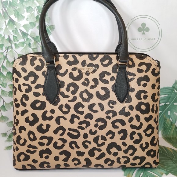 kate spade Handbags - Kate Spade Darcy Leopard Cheetah Large Satchel NWT Gift Holiday Valentine Day